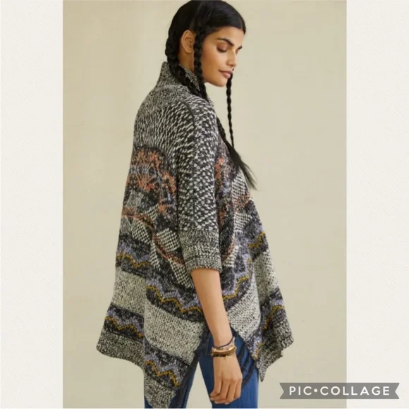 NWT Anthropologie Pilcro Magda Knit Poncho (Price Firm) - Picture 4 of 15